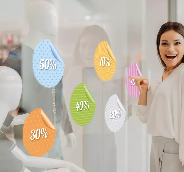 Peeling rabat tilpassede klistermærker - TenStickers