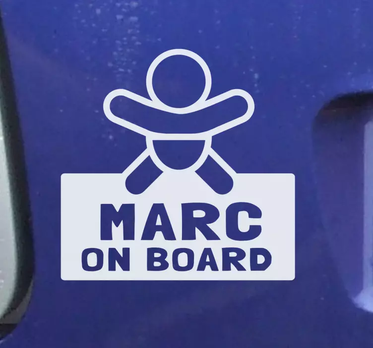 Personlig baby om bord - TenStickers