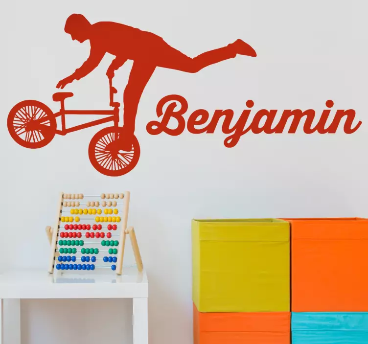 Personlig BMX sport sticker - TenStickers