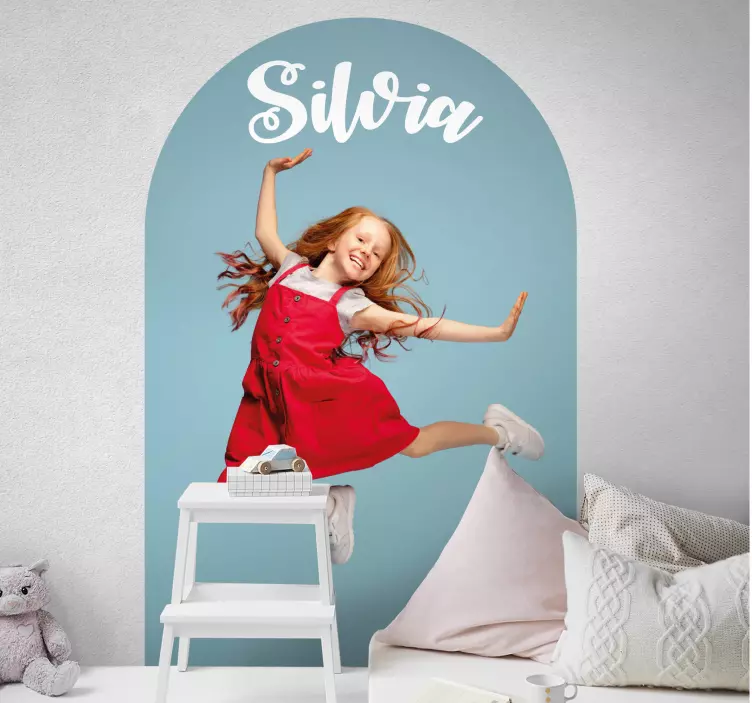 Personlig bue klistermærker med navn - TenStickers