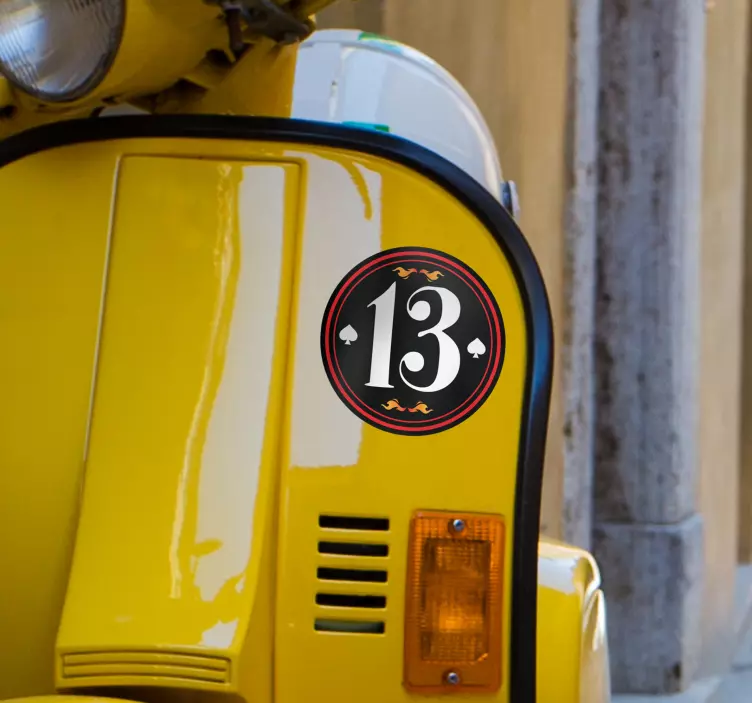 Personlig klistermærke til køretøjsnummer - TenStickers