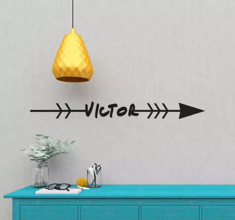 Personlig pilretning wallsticker dyr - TenStickers