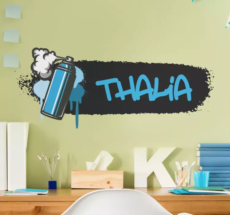 Personlig spraydåse wallsticker dyr - TenStickers