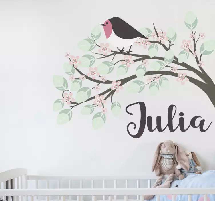 Personlig træ wallsticker - TenStickers