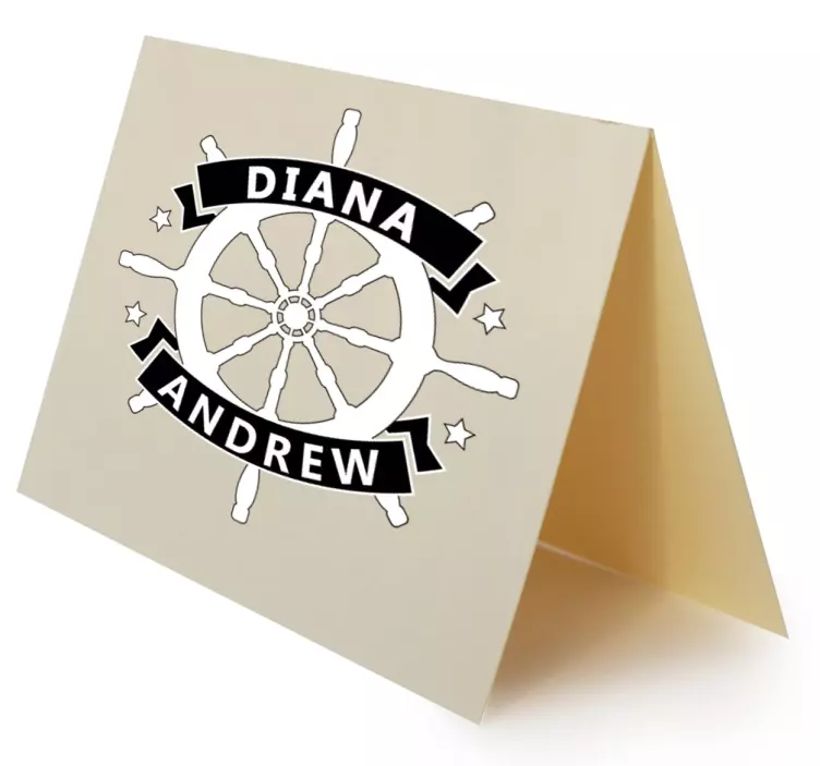 Personligt skilt bryllup sticker - TenStickers