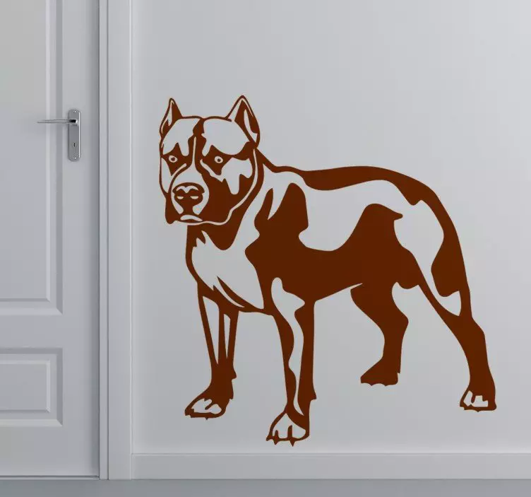 Pitbull hund klistermærke - TenStickers