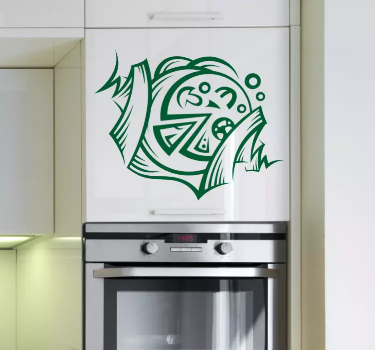 Pizza mad klistermærke - TenStickers