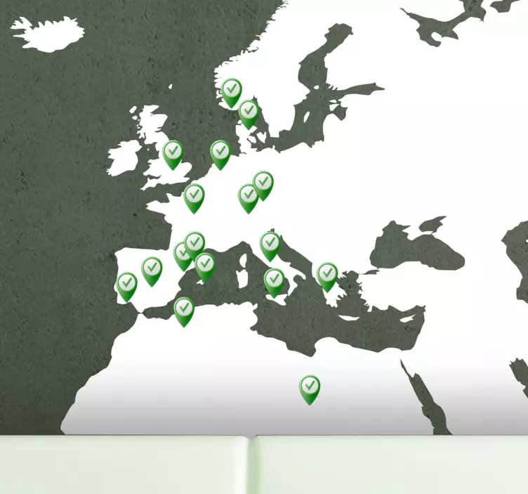 Placeret besøgte klistermærke - TenStickers