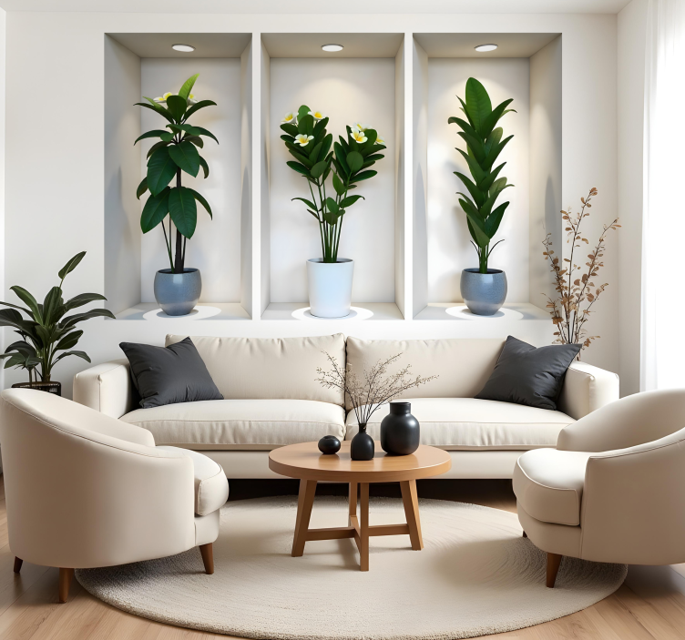 Planter i små rum wallsticker dyr - TenStickers