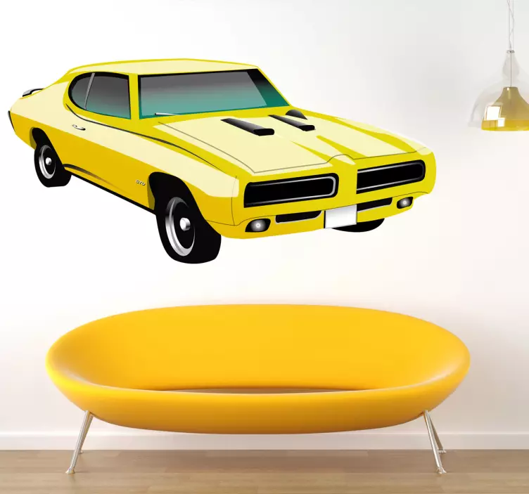 Pontiac gto 1970 dekorativ klistermærke - TenStickers