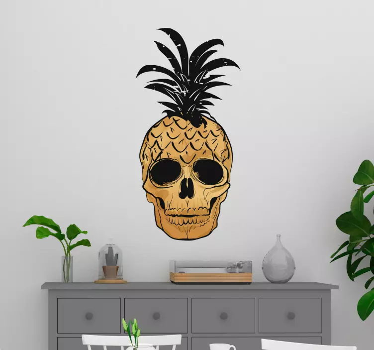 Pop art ananas vægkunst klistermærke - TenStickers