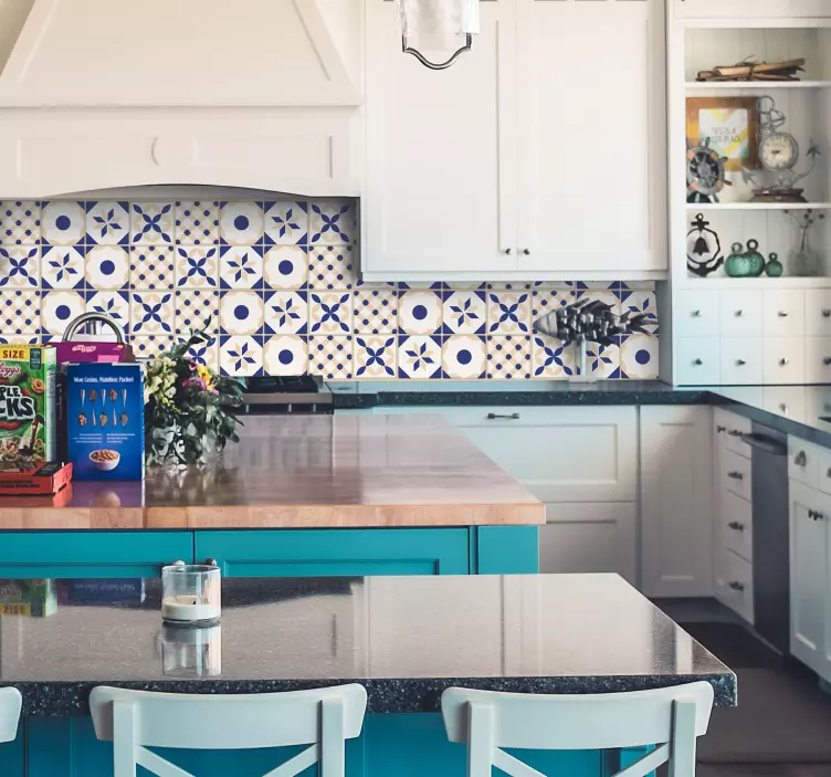 Portugisisk mosaik flisesticker - TenStickers