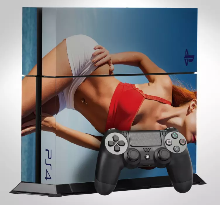 Ps4 sexet pige ps4 vinyl hud - TenStickers