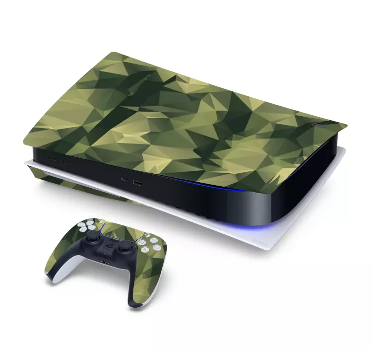 Ps5 klistermærke camouflage cover - TenStickers