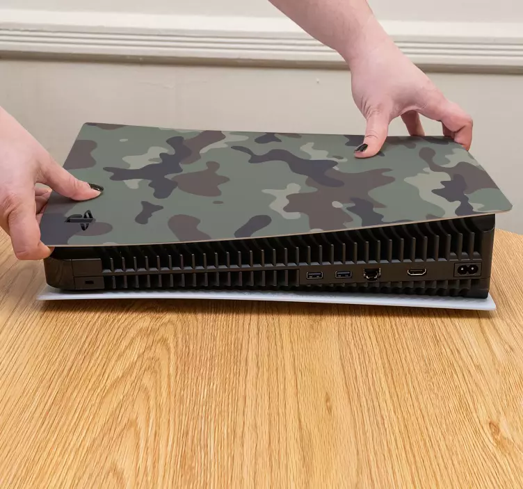 Ps5 klistermærke camouflage grafik - TenStickers