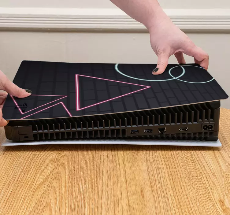 Ps5 klistermærke med geometriske former - TenStickers
