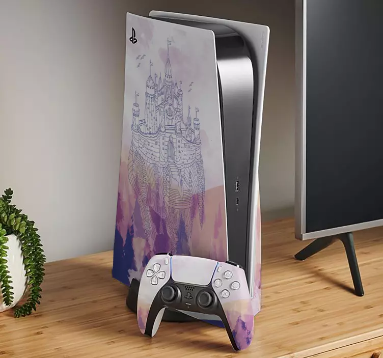 Ps5 klistermærke slot fantasy tema - TenStickers