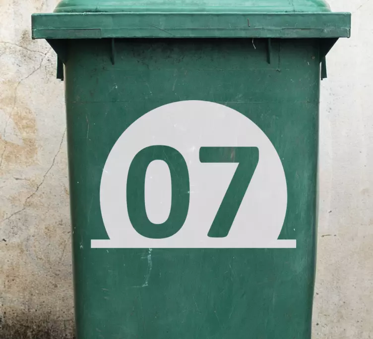 Kuglepunkter tal container klistermærke - TenStickers