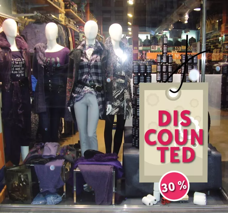 Rabatpris salgsklistermærke - TenStickers