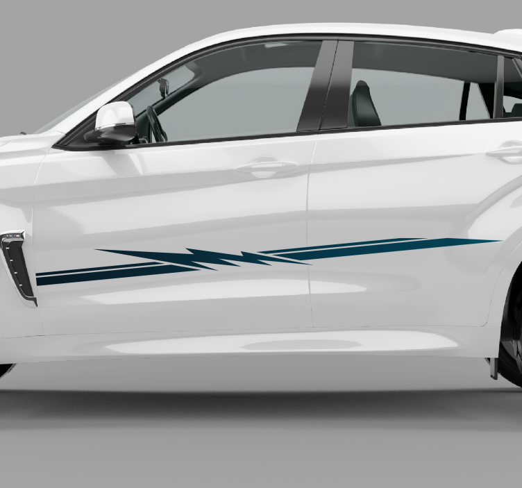 Race stribe til bil klistermærke - TenStickers