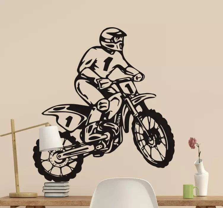 Racer Motocross Stickers  - TenStickers
