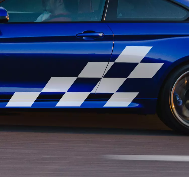 Racingbillede bil klistermærke - TenStickers