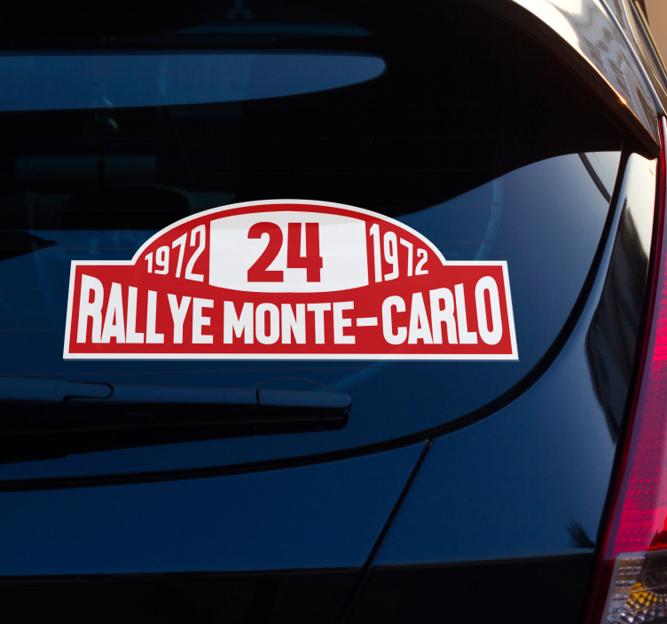 Rally nummer monte-carlo klistermærke til bil - TenStickers