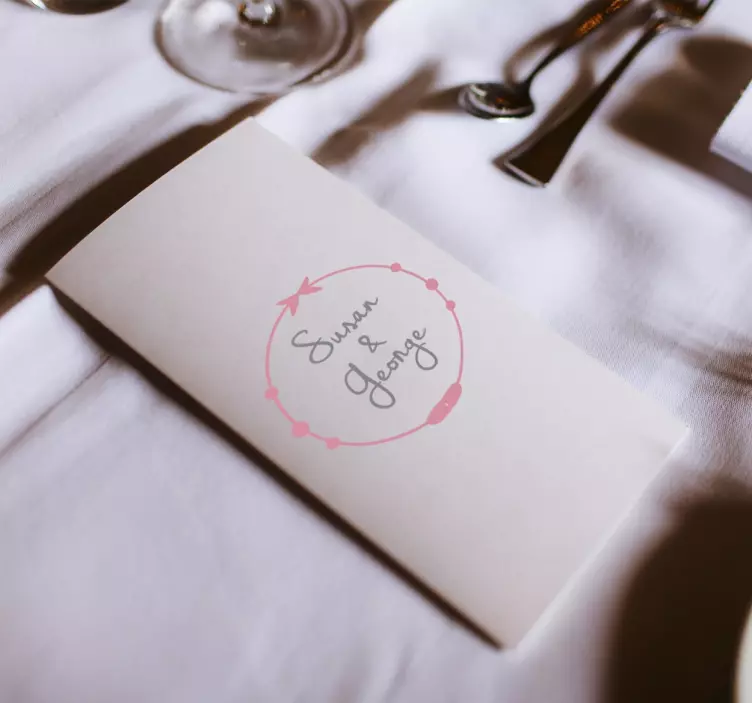 Ramme bryllup sticker - TenStickers