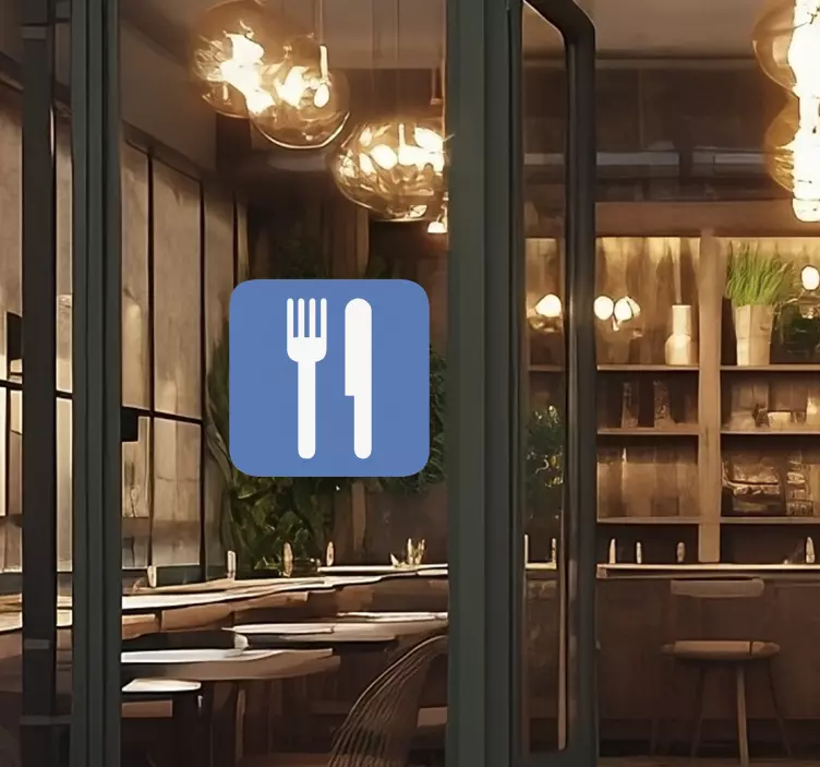 Restaurant ikon vægklistermærke - TenStickers