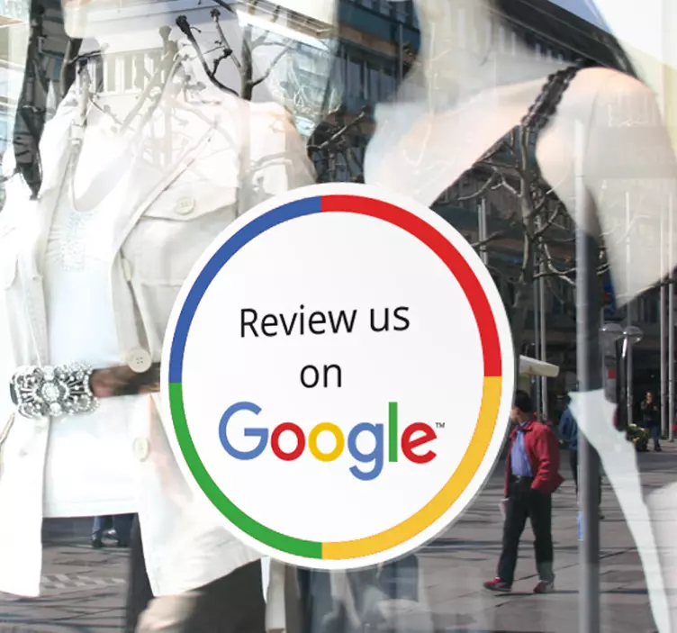 Review us on Google sticker - TenStickers