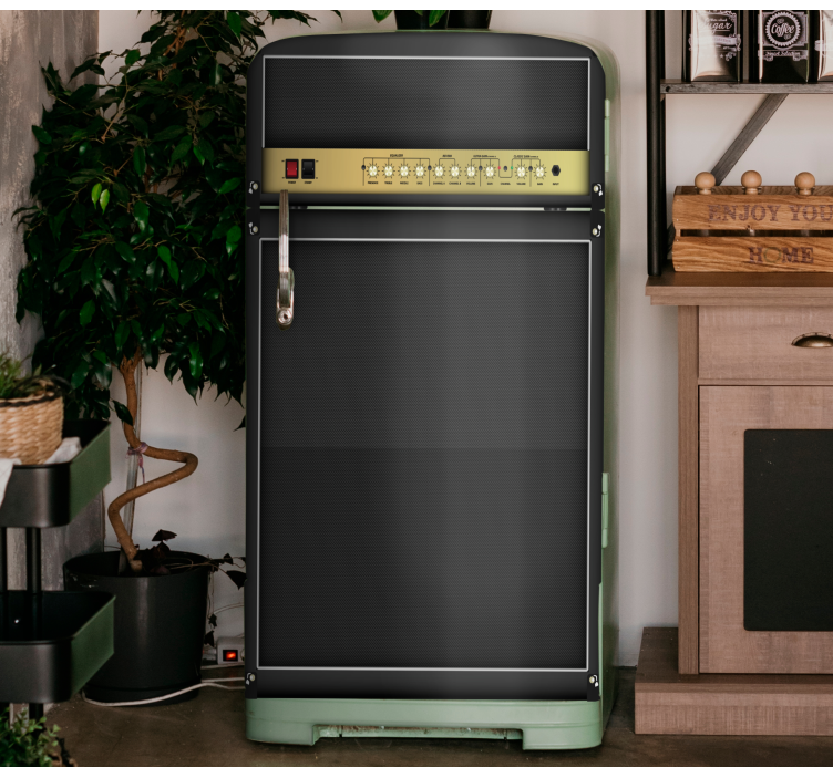 Rock guitar forstærker køleskab klistermærker - TenStickers