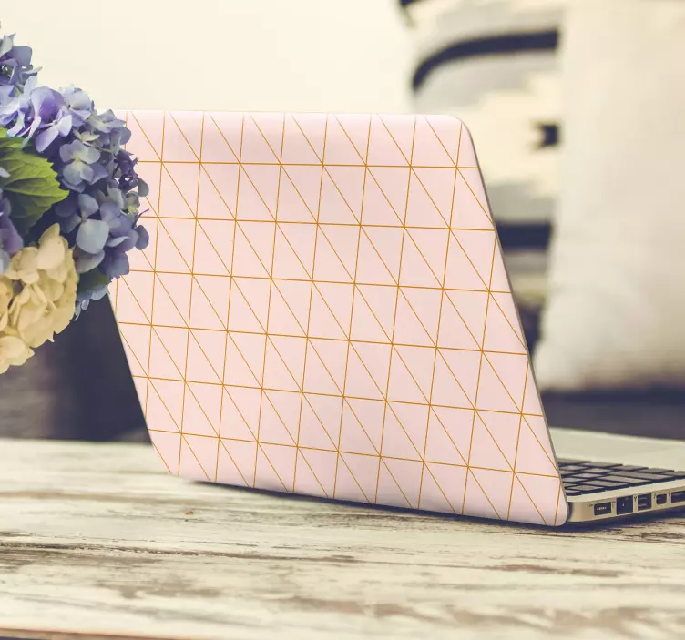 Rødt mønster bærbar klistermærke - TenStickers