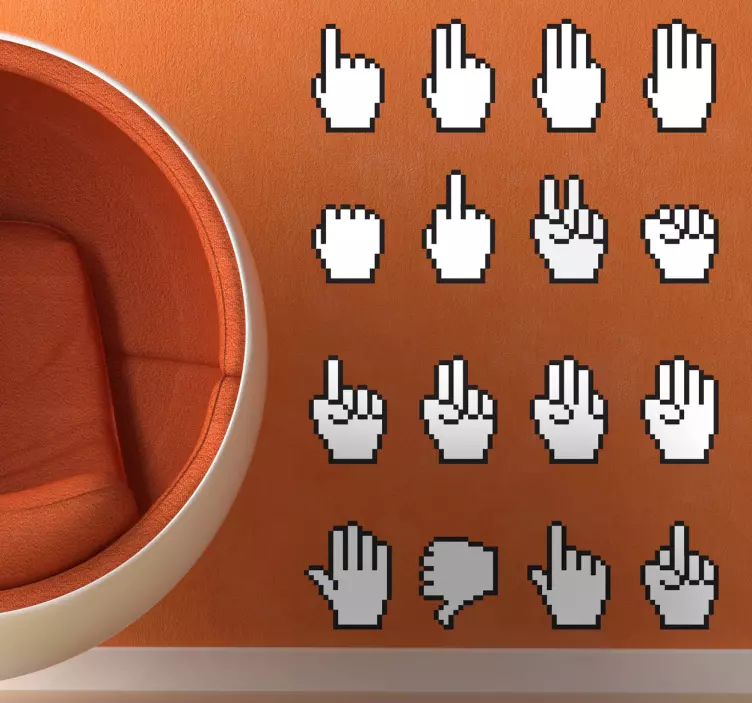 Samling af håndmarkører - TenStickers