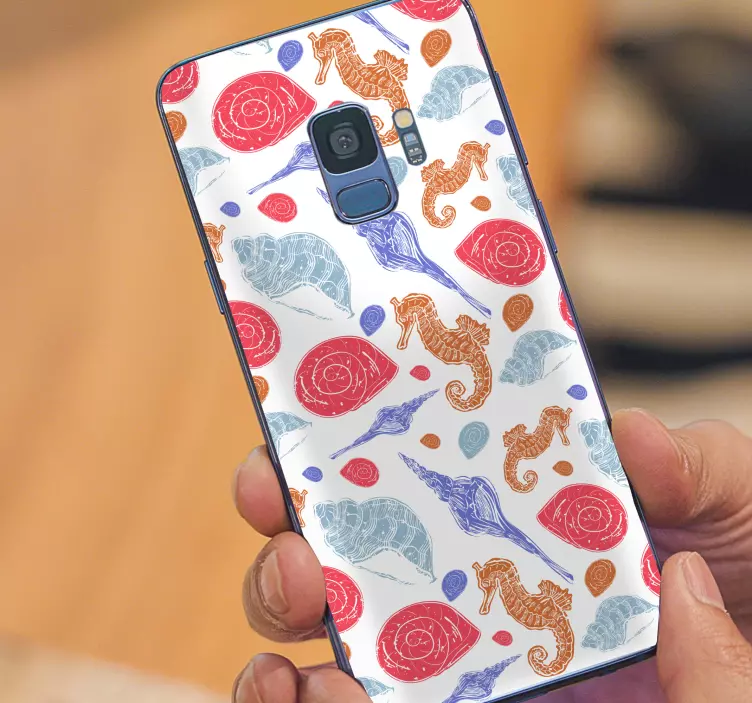 Samsung klistermærke med søhestemotiv - TenStickers