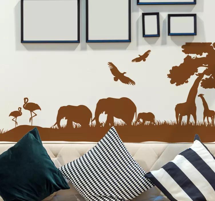 Savanne dyr wallsticker - TenStickers