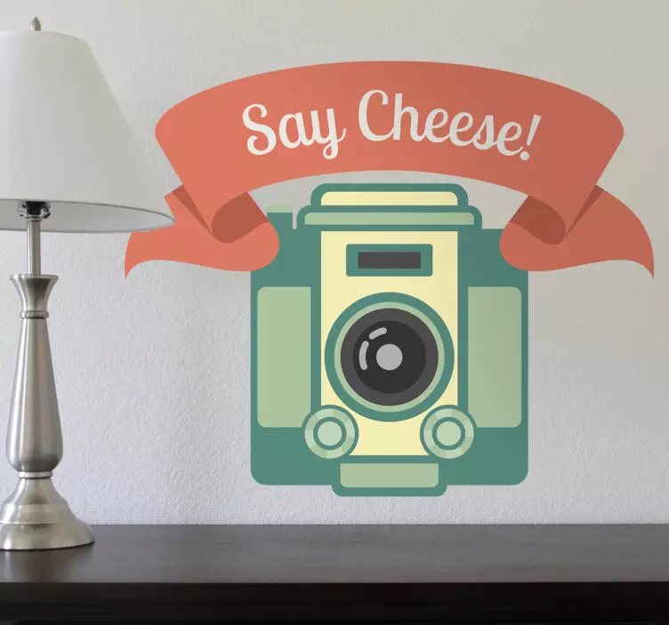 SAY CHEESE wallsticker - TenStickers