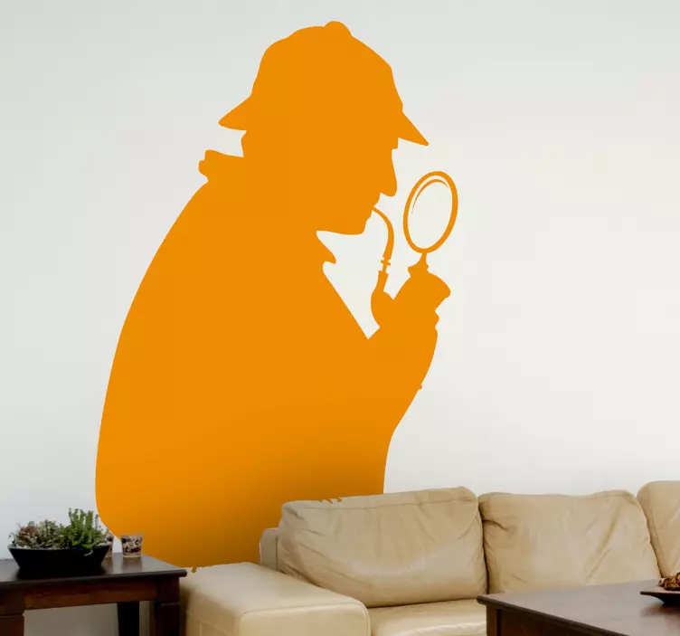 Sherlock holmes profil vægklistermærke - TenStickers