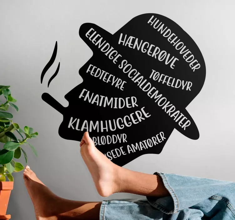 Silhuet bandende film citat filmcitater wallstickers - TenStickers