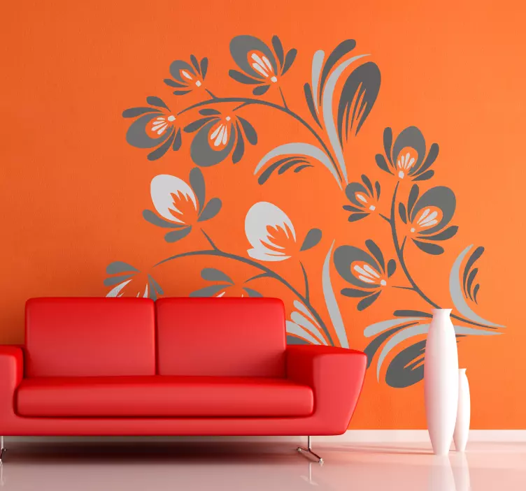 Simpelt filigran-klistermærke - TenStickers