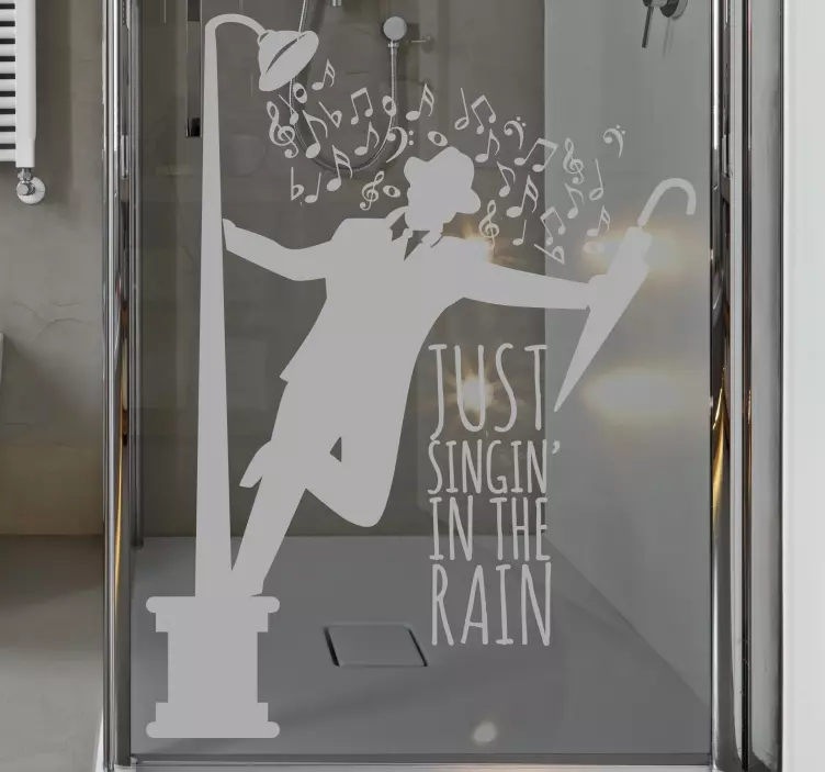 Singing in the Shower wallsticker - TenStickers
