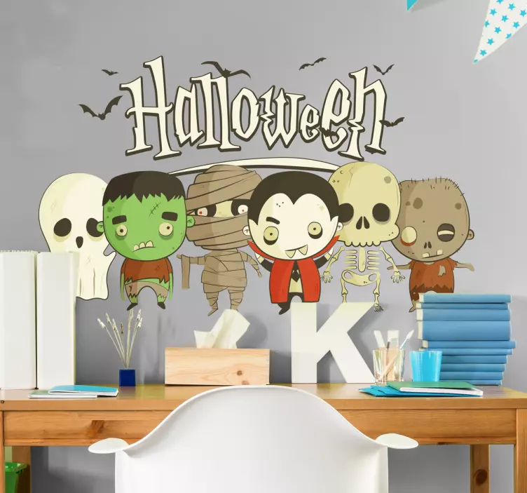 Sjov Halloween børnesticker - TenStickers