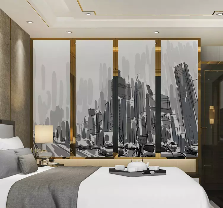 Skabsdør by landskabsmøbler klistermærke - TenStickers