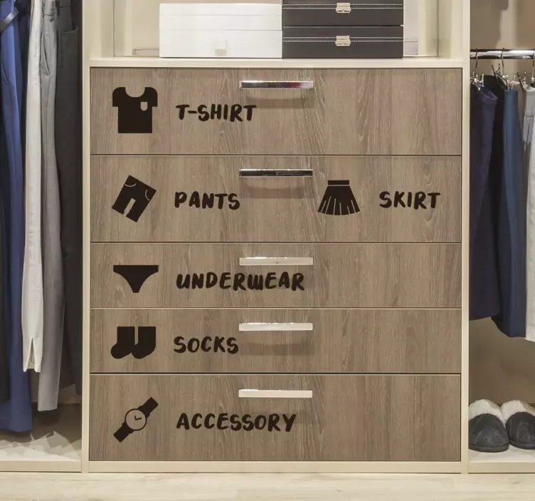 Klistermærke til skabsmøbler - TenStickers