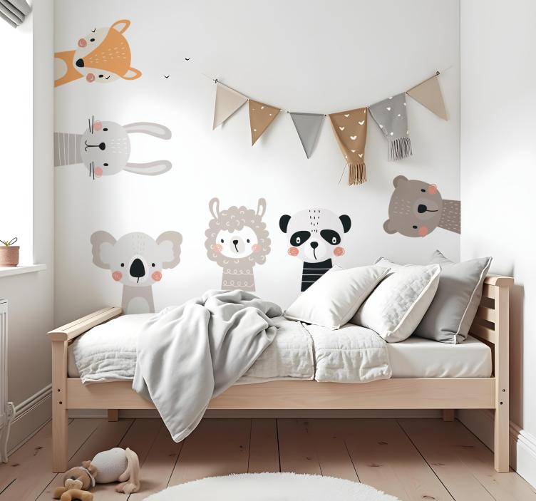 Skandinavisk dyrepakke wallsticker - TenStickers
