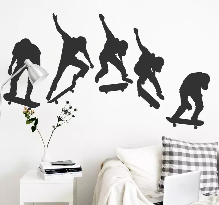 Skate evolution ekstrem sports klistermærke - TenStickers