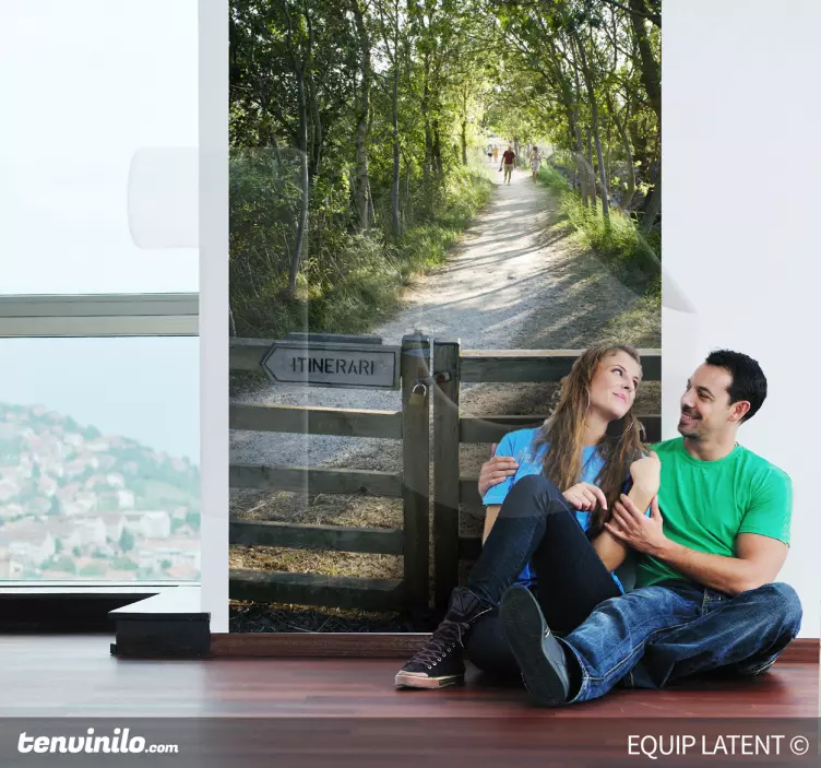 Skiltning på stier wallsticker dyr - TenStickers