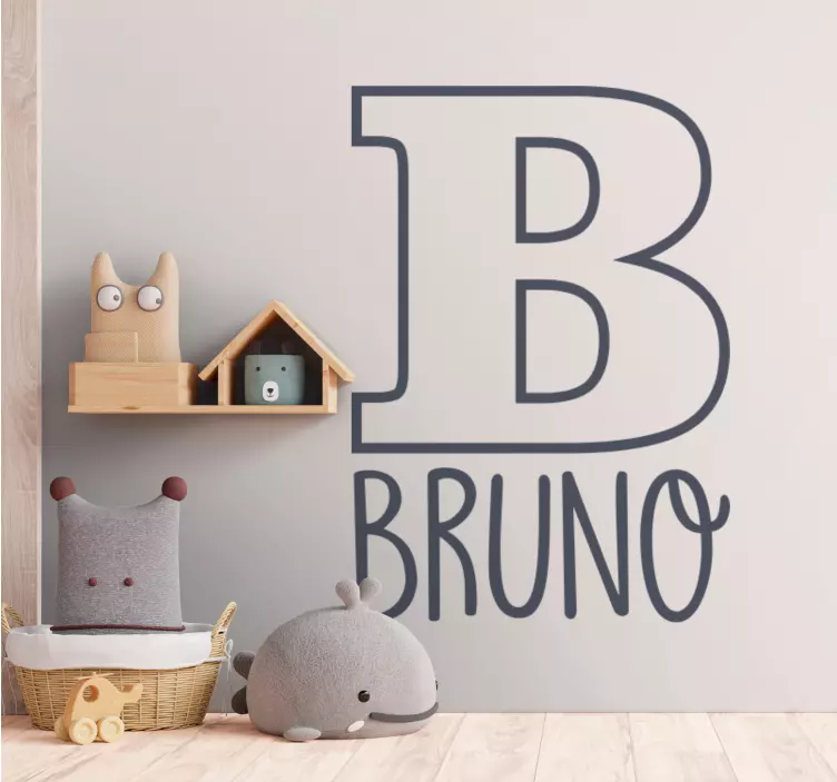 Skitseret navn klistermærker med navn - TenStickers