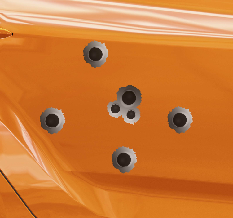 Skydeeffekt bil klistermærke - TenStickers