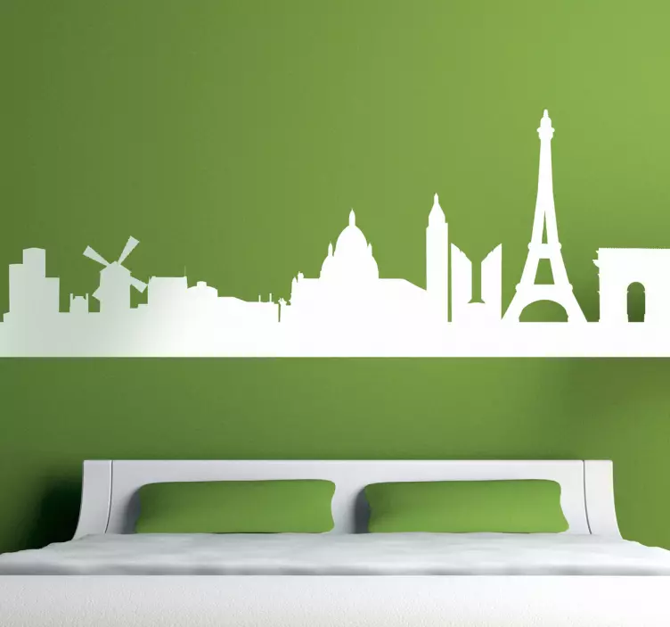 Skyline Paris sticker - TenStickers