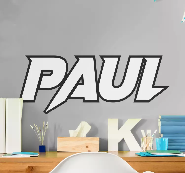 Slående brugerdefineret navn klistermærke til teenager - TenStickers